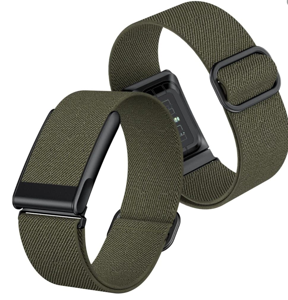 Braided Elastic Band Compatible with Fitbit Charge 5 / 6 — Olive