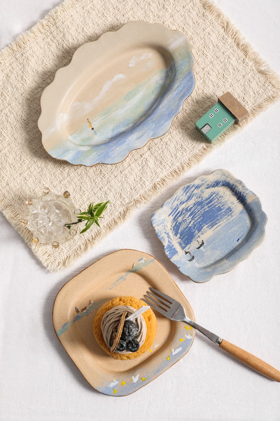 Breakfast on the Mountain — Small Landscape Plate