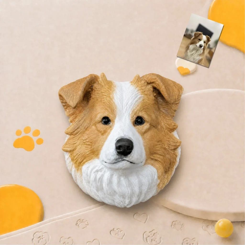 Custom Pet Photo Handmade 3D Fridge Magnet