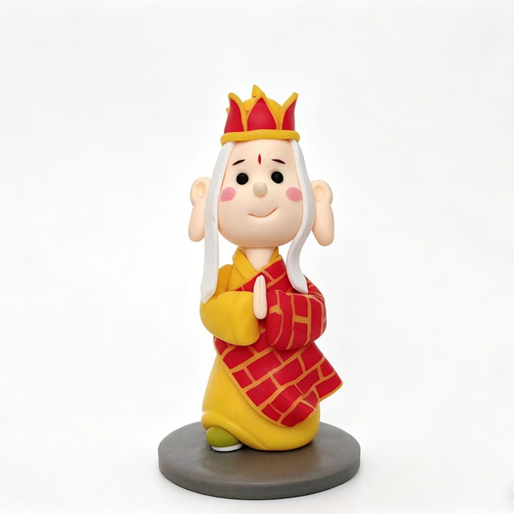 Integrity Motif Dough Plate (12-inch) — Shandong Folk Dough Figurine · Hu Zhongxiao