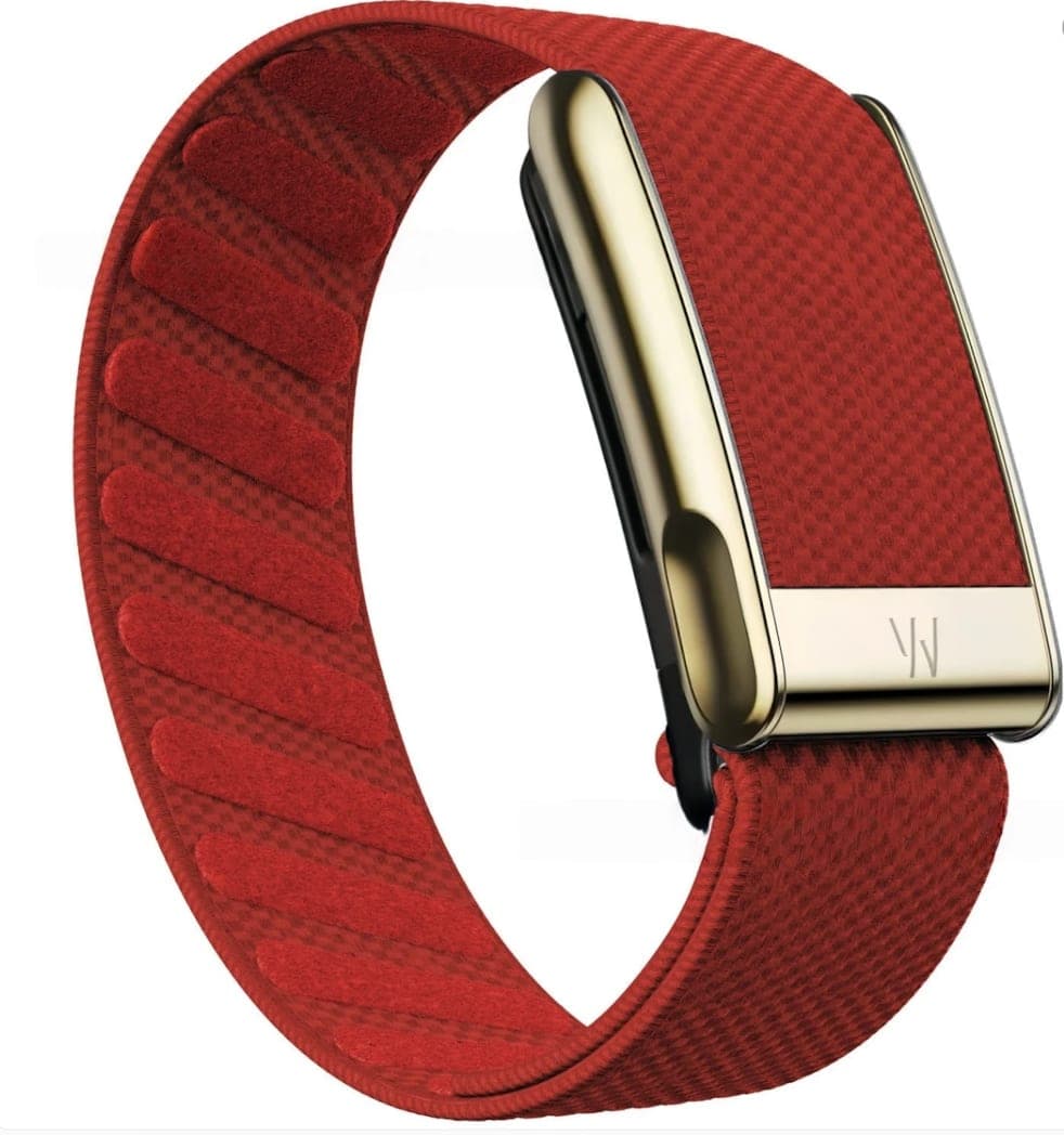 Knit Band Compatible with WHOOP 4.0 / 5.0 — Red & Gold