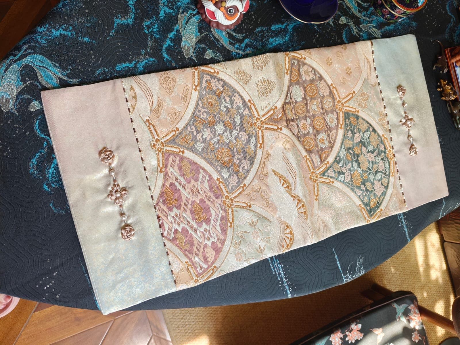 Pan-Xiu Ribbon Knot Tea Mat — Nishijin & Silk Ribbon
