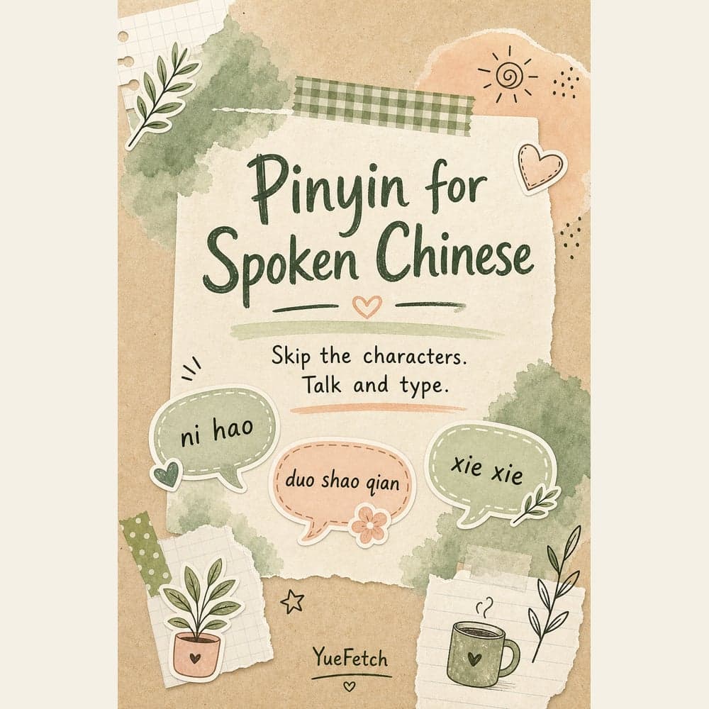 Pinyin for Spoken Chinese — Full Workbook (50 pages, A4 PDF)