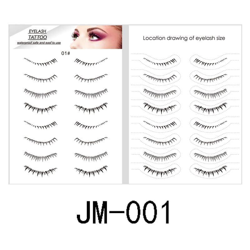 Lower-Lash Temporary Tattoo Series — 105×148mm