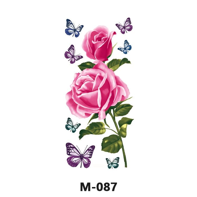 M Series Color Temporary Tattoo Sheet — 90×190mm