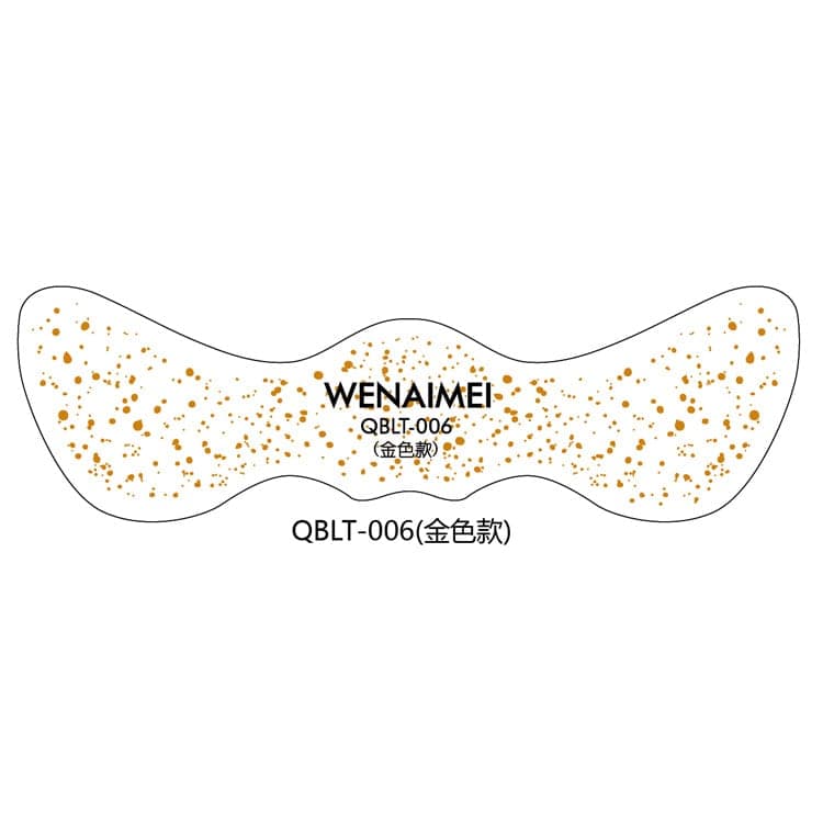 QBLT Gold Face Temporary Tattoo — 48×156mm