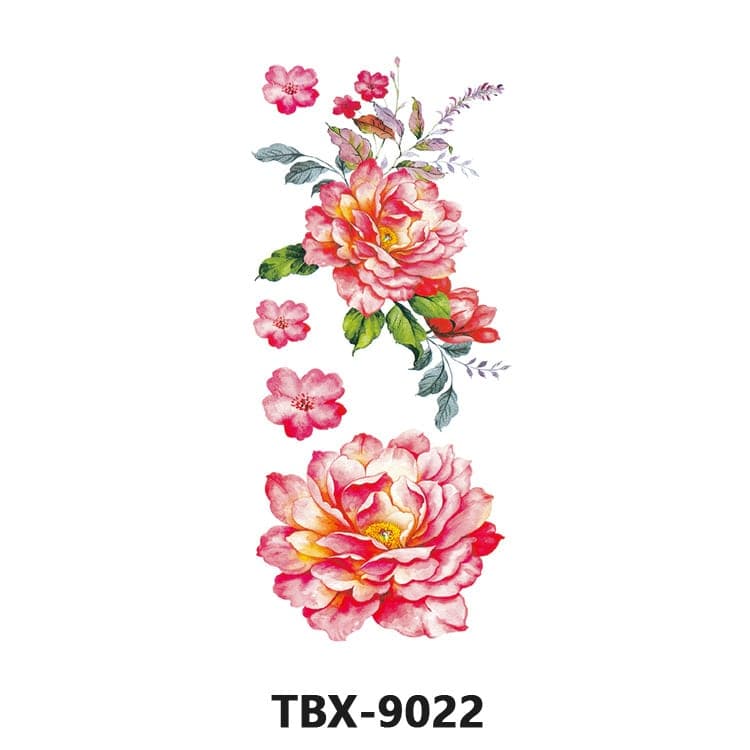 TBX Color Temporary Tattoo Sheet — 90×190mm
