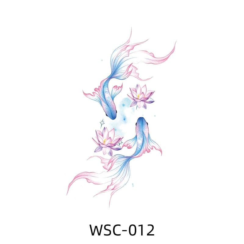 WSC Waterless Color Temporary Tattoo Sheet — 100×150mm