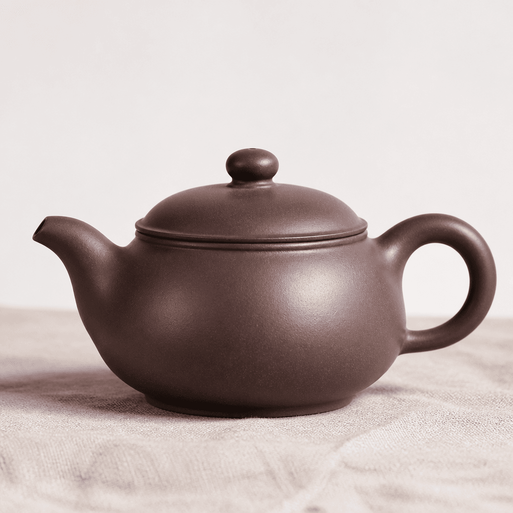 Yixing-Style Zisha Clay Teapot — Handmade Purple Clay