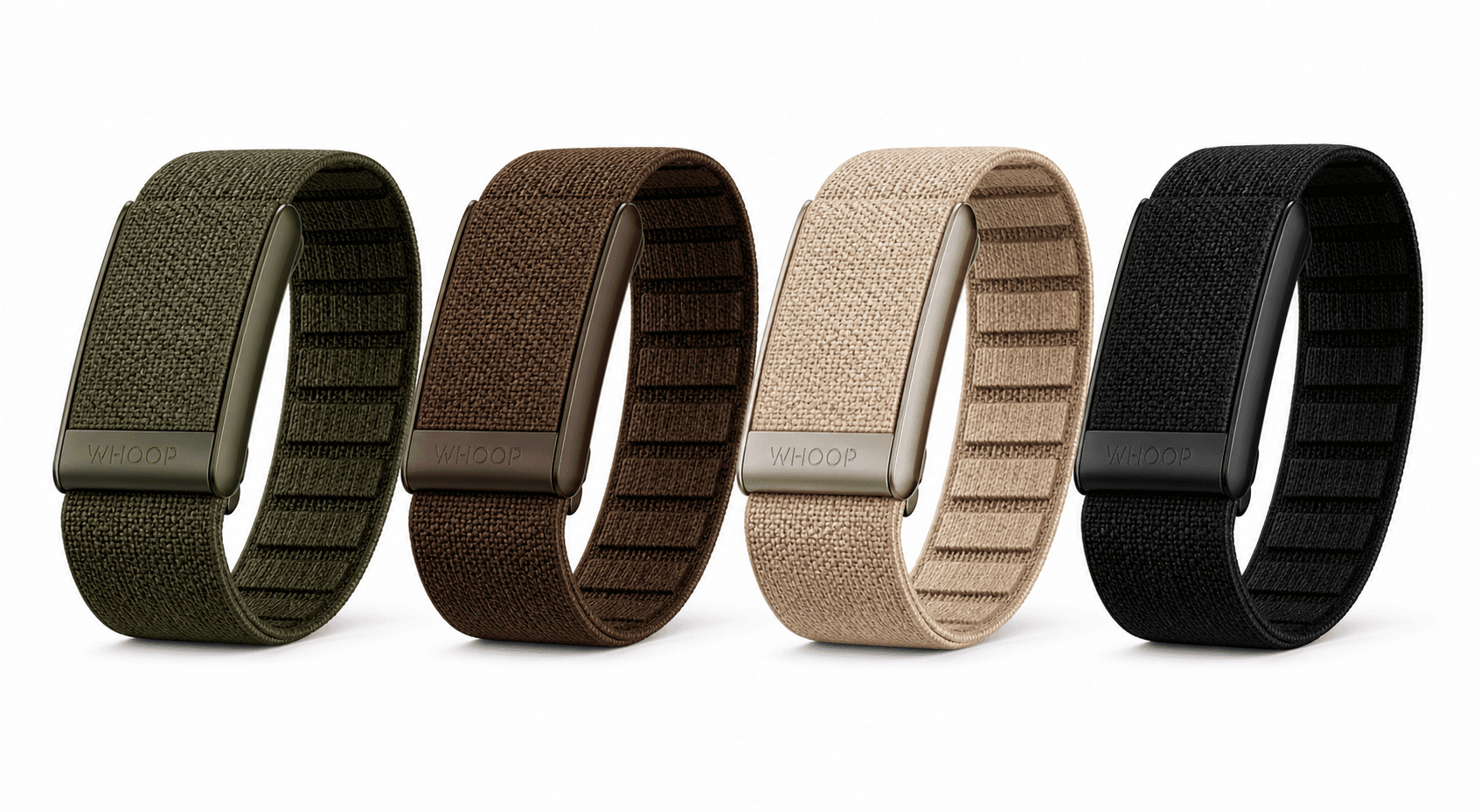 Nylon Woven Bands Compatible with WHOOP 5.0 / 4.0 — 4 Earth Tones