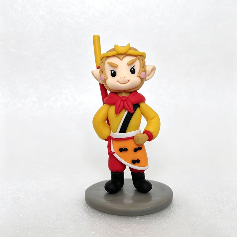 Sun Wukong dough figurine — Shandong folk sculpture, stock 1.