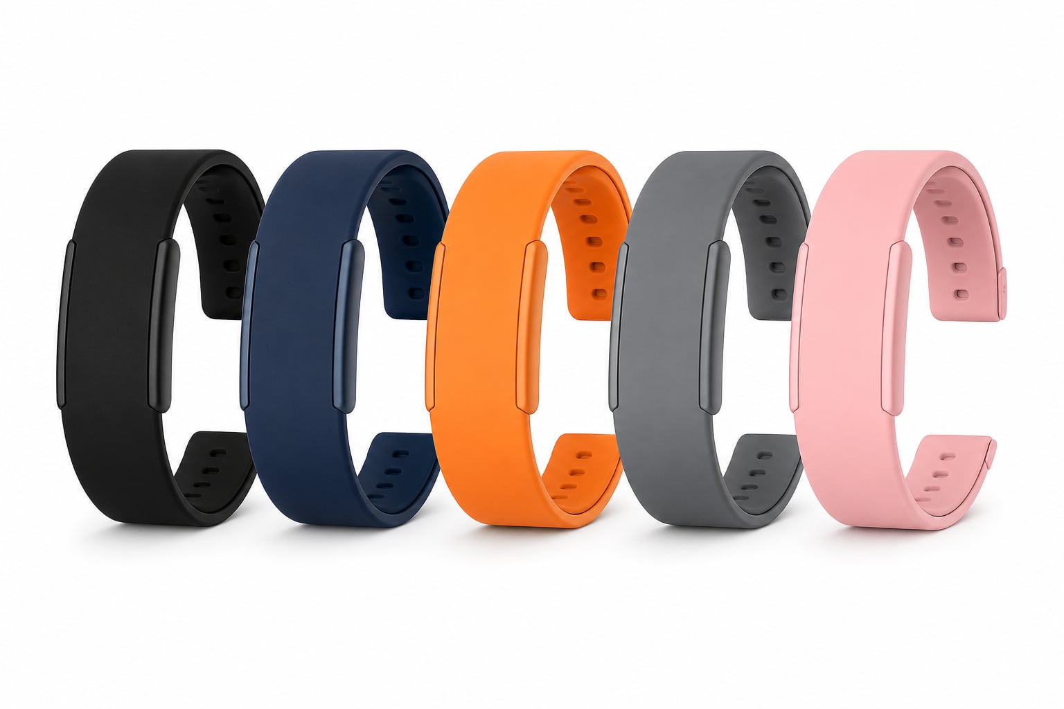 Silicone band 5-color pack — real catalog photo.